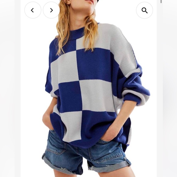 FREE PEOPLE Easy Street Checkered Tunic NWT - Picture 1 of 14